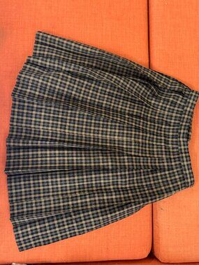 Plaid JK School Pleated Mini Skirt - Green